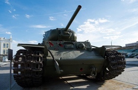 Легендарный скороходный танк КВ-1С теперь в Музее военной техники УГМК в Верхней Пышме